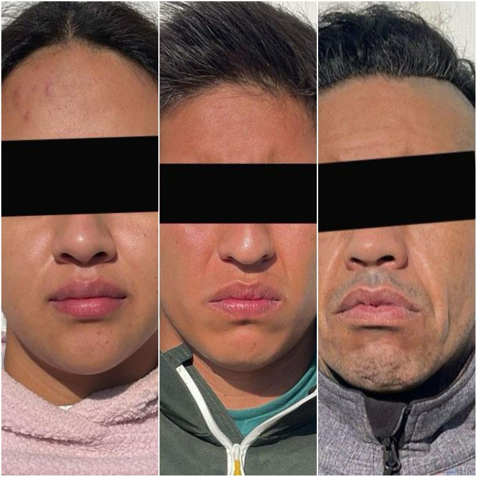Detienen a dos hombres y una mujer por robo a una Farmacia del Ahorro