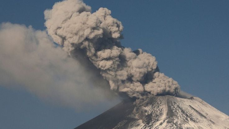 Este miércoles se tendrá caída de ceniza en la zona de Angelópolis, la Sierra Norte, Nororiental, Atlixco, Tlaxcala y Veracruz