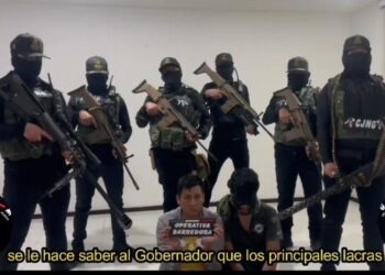 Investiga la SSP video donde grupo armado amenaza a mandos policíacos