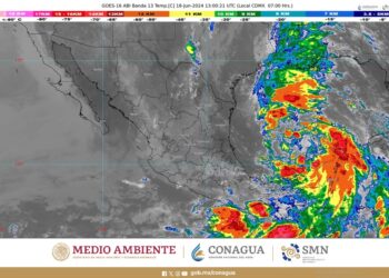 Se prevén lluvias intensas en Campeche, Chiapas, Oaxaca, Puebla, Quintana Roo, Tamaulipas, Veracruz y Yucatán