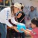 Recorre Paola Angon CAICS del municipio para festejar a la infancia cholulteca
