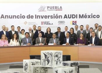 Anuncian Gobierno de Puebla y Audi inversión por más de mil millones de euros en electromovilidad
