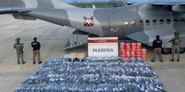 Semar decomisó 279 armas en Boca del Río, Veracruz
