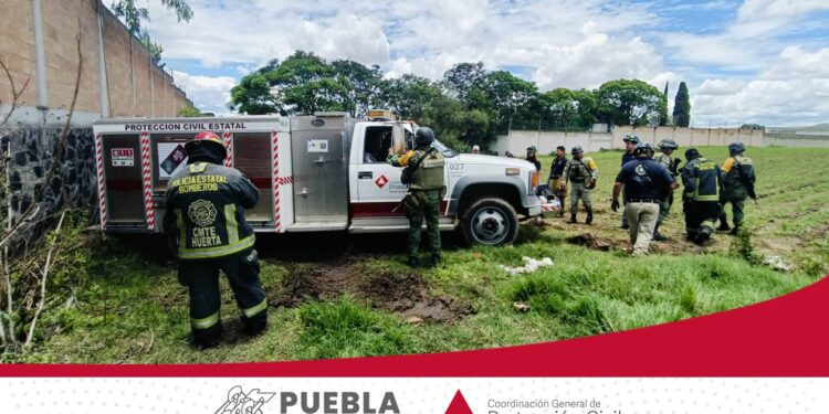 Coordinadamente autoridades lograron sofocar incendio en San Gregorio Atzompa
