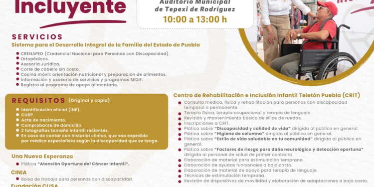 Alista SEDIF Jornada Incluyente en Tepexi de Rodríguez