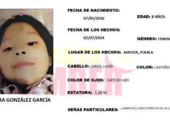 Activan Alerta Amber por desaparición de Sara de 8 años
