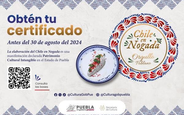 Finalizará gobierno estatal periodo de certificación “Chile en Nogada, Orgullo Poblano”