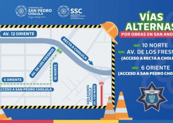 Implementará San Pedro Cholula vías alternas, por obras en San Andrés