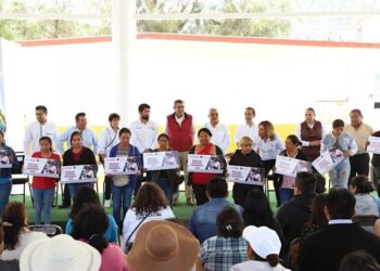 Con obras educativas, Sergio Salomón impulsa progreso comunitario