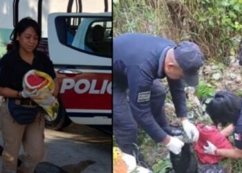 Abandonan a bebé recién nacida en una barranca de Huehuetla