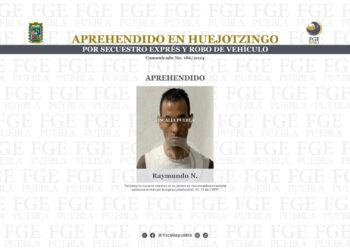 Aprehendido en Huejotzingo por secuestro exprés y robo de vehículo 