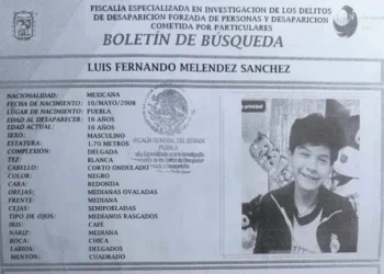 Luis de 16 años desaparece en primer cuadro de la ciudad de Puebla
