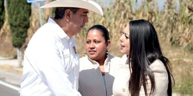 Tonantzin Fernández y Salomón Céspedes inauguran la rehabilitación de la ruta de evacuación N°2 Paso de Cortés tramo Cholula-Xalitzintla