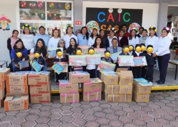 Entrega SMDIF libros de texto gratuitos a los CAIC’s de San Pedro Cholula