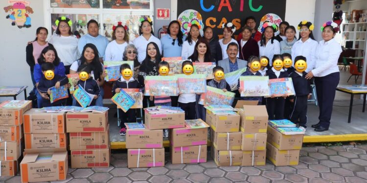 Entrega SMDIF libros de texto gratuitos a los CAIC’s de San Pedro Cholula