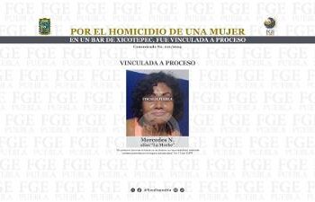 “La Meche” fue vinculada a proceso por  el homicidio de una mujer en un bar de Xicotepec