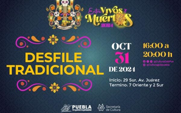 Invita gobierno estatal al desfile tradicional de “Día de Muertos”