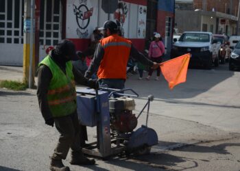 Realiza Coronango Programa de Bacheo en todo el municipio