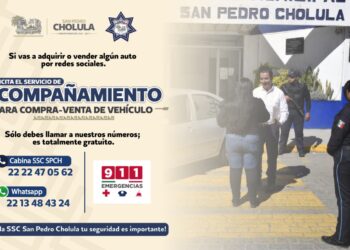 Policía de San Pedro Cholula inicia acompañamiento seguro para compraventa de autos