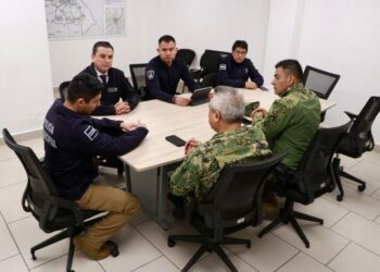 Supervisan SSP y SEMAR labores operativas en San Martín Texmelucan