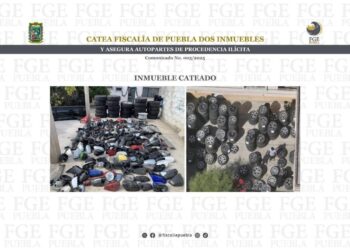 En cateo FGE recuperó  466 autopartes robadas, rines y llantas de alta gama