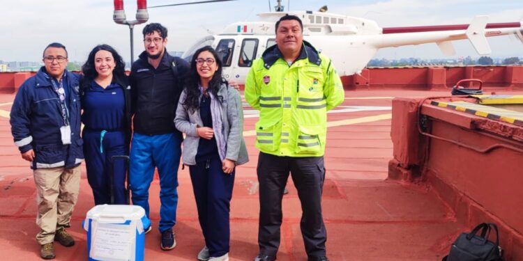 Realiza Salud traslado aéreo de hígado a la Ciudad de México