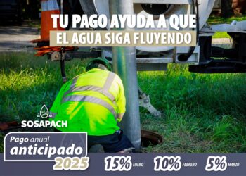 Aprovecha el 15% de descuento en el Pago Anual Anticipado SOSAPACH durante enero