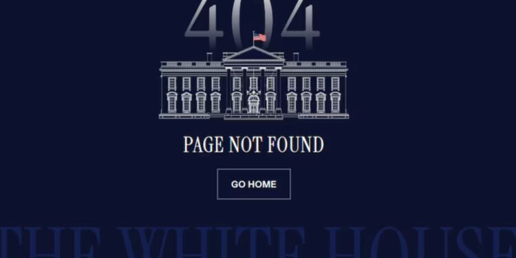 Trump desaparece sitio web y redes sociales en español de la Casa Blanca