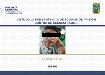Obtuvo la FGE sentencia de 80 años de prisión contra un secuestrador