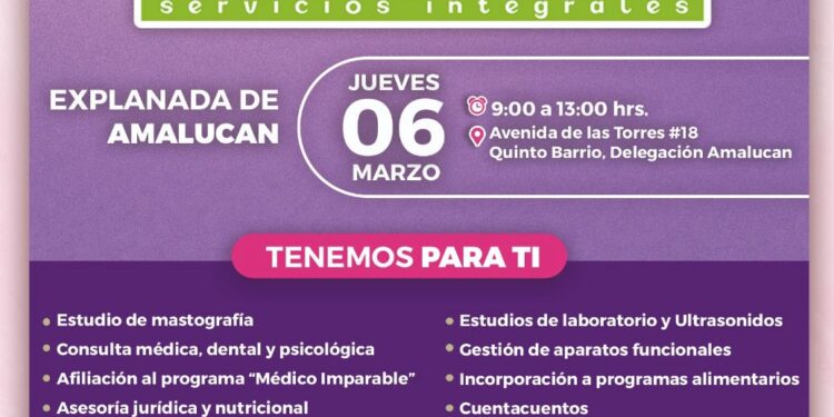 Anuncia SMDIF Jornada Imparable de Servicios Integrales en la explanada de Amalucan