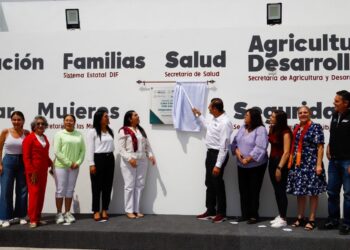 Alejandro Armenta y Tonantzin Fernández inauguran la Casa Carmen Serdán en San Pedro Cholula