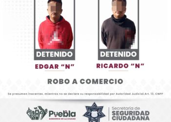 Asegura SSC a dos presuntos asaltantes de farmacias con violencia