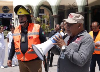 San Pedro Cholula participa activamente en el Primer Simulacro Nacional 2025