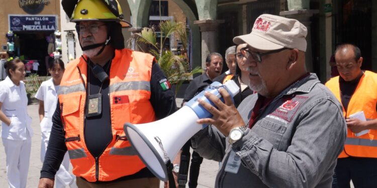 San Pedro Cholula participa activamente en el Primer Simulacro Nacional 2025