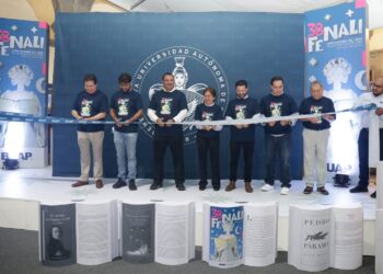 Rectora Lilia Cedillo inaugura la FENALI 2025 en el Edificio Carolino