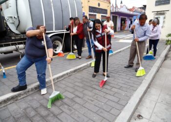Tonantzin Fernández fortalece acciones de limpieza con el programa “Cholula Te Quiero Limpia”