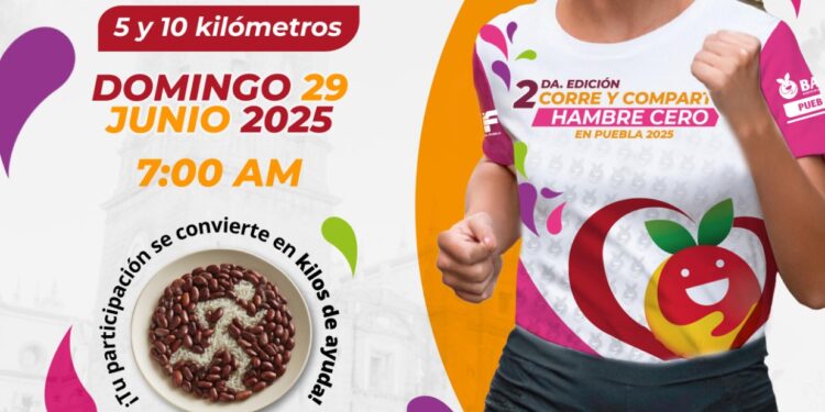 Invitan SMDIF e IMDP a sumarse a la 2da. Edición de la Carrera “Corre y Comparte: Hambre Cero 2025”