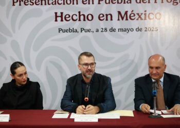 Lanzan en Puebla la campaña federal “Hecho en México” para fortalecer a empresas locales