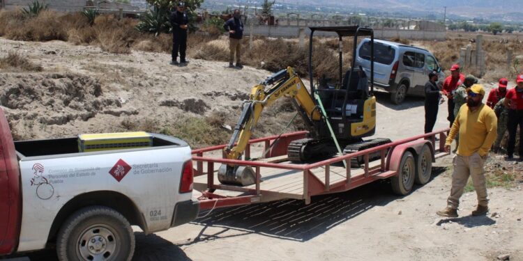 Comisión de Búsqueda y FGE retomaron actividades para el levantamiento de posibles restos óseos en terrenos del municipio de Palmar de Bravo