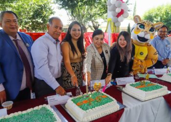 Tonantzin Fernández anuncia pavimentación de la avenida de acceso al CECyTE de Almoloya