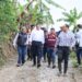 El gobernador Alejandro Armenta realizó un recorrido por las localidades afectadas por el desbordamiento del río Pantepec.