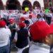 Trabajadores del sector salud protestan en el Portalillo para exigir basificaciones y mejoras laborales