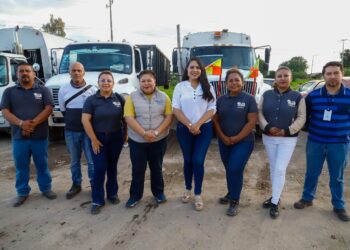 Reafirma Tonantzin Fernández compromiso con personal de Limpia: entregan kits de protección impermeable