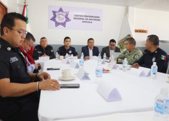San Pedro Cholula, pionero en realizar Mesa de Seguridad en Centro Penitenciario