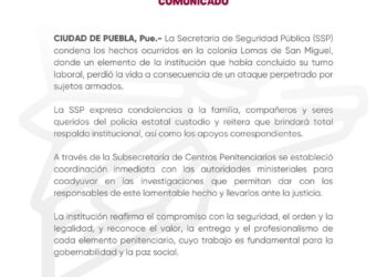 Condena SSP asesinato a custodio