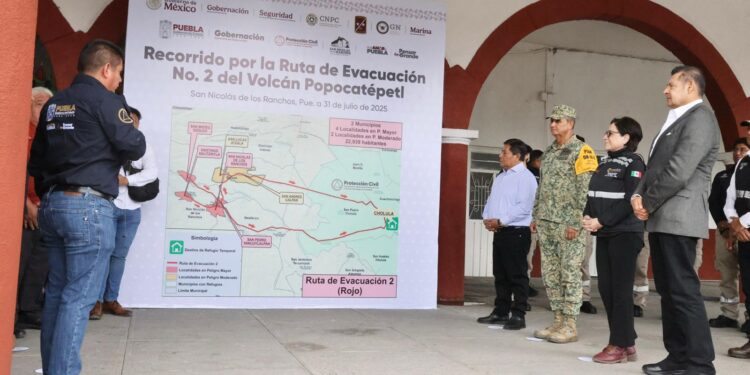 Reconoce Laura Velázquez, Coordinadora Nacional de Protección Civil, preparativos estatales ante Contingencia Volcánica