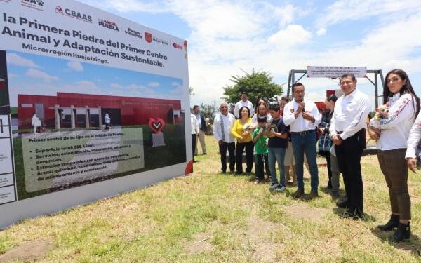 Colocan Primera Piedra del Primer Centro de Bienestar Animal en Puebla