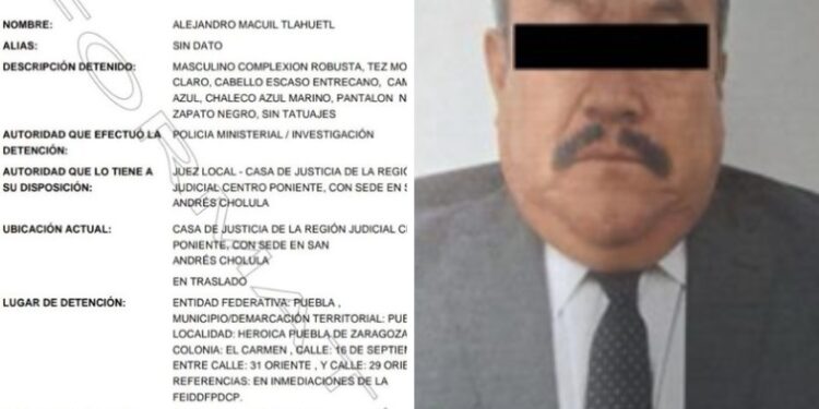 Detienen a comandante de la Fiscalía de Desaparición en Puebla por intimidación y posibles nexos delictivos