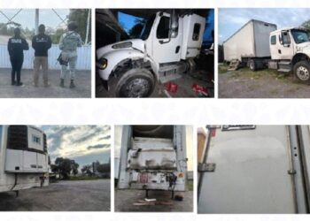 Recuperan tractocamiones y cajas con reporte de robo en Quecholac