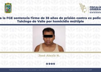 Logra la FGE sentencia firme de 35 años de prisión contra ex policía de Tulcingo de Valle por homicidio múltiple
